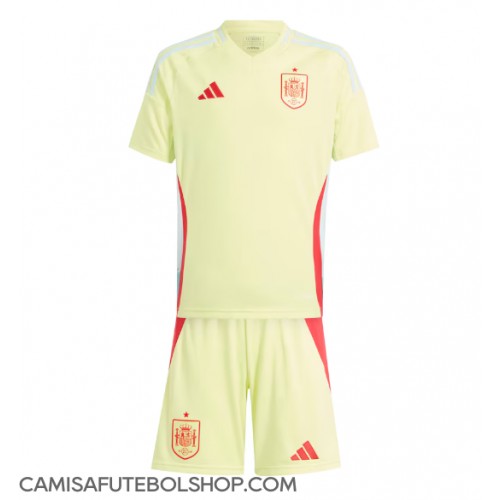 Camisa de time de futebol Espanha Replicas 2º Equipamento Infantil Europeu 2024 Manga Curta (+ Calças curtas)